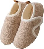 Cozozn Boys Girls Slippers Kids House Slippers Booties Indoor Shoes Easy Fasten Non Slip Sole
