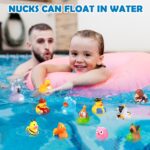 SCIONE 12PCS Rubber Ducks Bath Toys Colorful Bath Ducks Toys for Baby Shower Awards Easter Party Bag Fillers for Kids Classroom Gift Exchange - Image 3