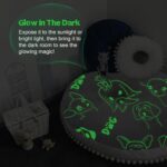 MeMoreCool Kids Floor Pillow Seating Round Floor Cushion Glow in Dark, Large Floor Pillow for Kids, Child Floor Pillow Cushion for Sitting, Big Circle Pillow Seat for Floor Playroom Reading Nook - Image 8