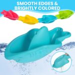 Baby Bath Toys for 1 2 3 4 Year Olds Toddler Kids - 10PCS Mould Free Water Play Swimming Pool Toys No Mould Watering Can Bath Boats Bath Cups for Boys Girls - Image 6