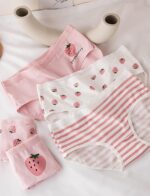 Happy Cherry - Cotton Briefs Underwear Girl Knickers Short Briefs Pants Underwear Pants Kids Underpants Comfortable Soft Breathable Panties with Colorful Cute Cartoon Pack 10 for Teenage 9-15 Years - Image 6