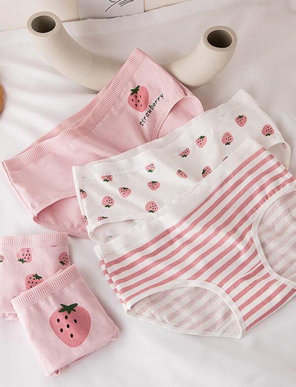 Happy Cherry - Cotton Briefs Underwear Girl Knickers Short Briefs Pants Underwear Pants Kids Underpants Comfortable Soft Breathable Panties with Colorful Cute Cartoon Pack 10 for Teenage 9-15 Years - Image 6