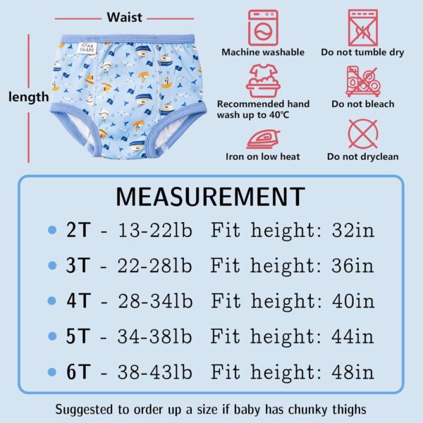 Heekcaa Baby Potty Training Pants,Toddler Potty Training Pants 7 Pack,Potty Training Underwear For Boys 2T,3T,4T,5T,6T - Image 7