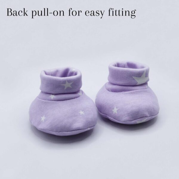 JEB TIFL Baby Booties - Pack of 3 - Soft & Adjustable, 100% Cotton Machine Washable, Essentials for Newborns - Image 4