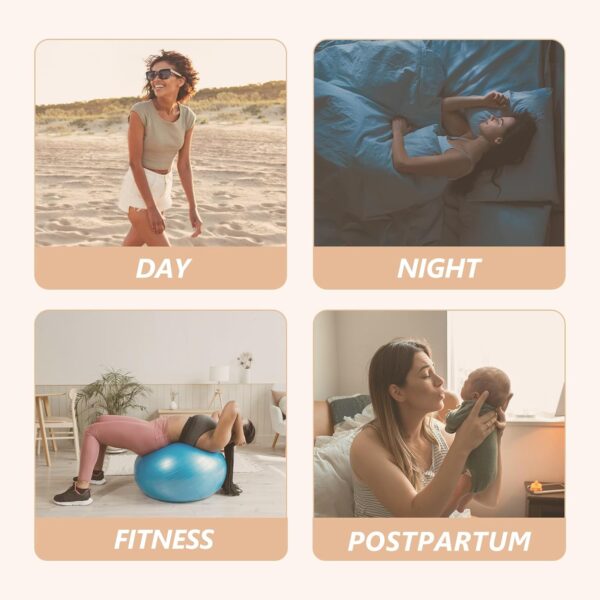 MOLLIS Disposable Period Pants for Women, Postpartum Underwear, Maternity Knickers Heavy Flow Leak Proof, Black, XXLarge, 8 Count - Image 8