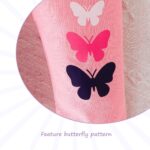 Newborn Baby Girl Clothes Set, Long Sleeve Outfits Ruffle Top and Trousers, T-shirt with Bowknot and Trousers with Butterfly, Baby Girl Outfit for 6-36 Months Baby Girl, Pink - Image 5