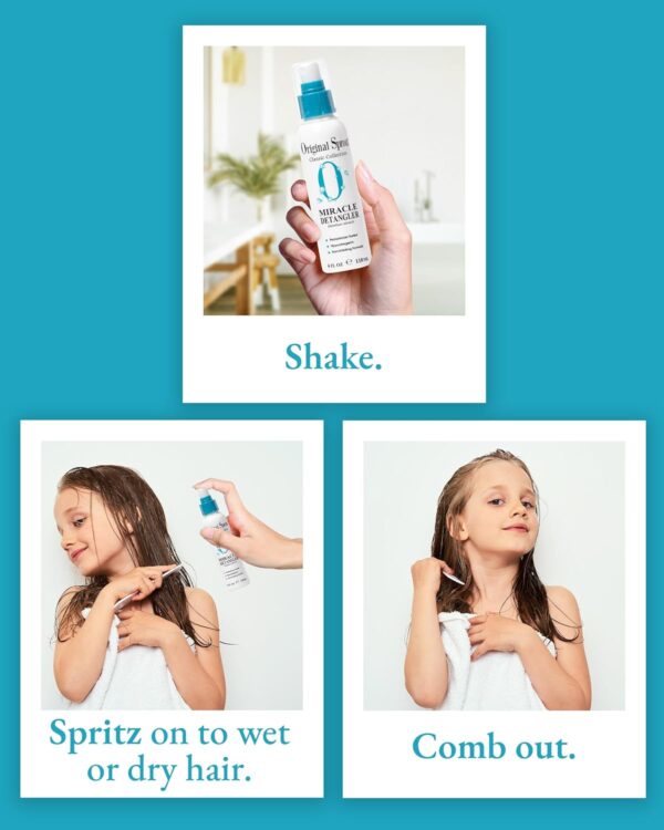 Hair Detangling Spray - Original Sprout Miracle Detangler Spray for Babies & Children - Quick Release Formula Infused with Calendula, Rosemary & Jojoba Protein for Silky, Smooth Hair - 118ml - Image 6
