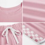 Girls Summer Clothes Kids Outfit Short Sleeve Crop Top ＋ Plaid Shorts Set Kids Sports Tracksuit - Image 6