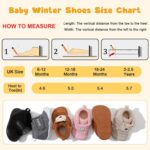 JOINFREE Baby Winter Boots Furry Baby Girls House Slippers Baby Boys Winter Booties Toddlers Cozy Shoes - Image 6