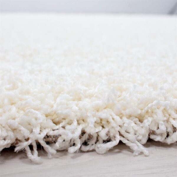 Small Large Shaggy Rug Modern Rugs Living Room Extra Large Small Medium Rectangular Size Soft Touch Thick Pile Living Room Area Rugs Non Shedding (Cream, 60x110 cm) - Image 3