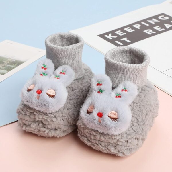 Baby Socks 12 18 Months Girl Baby Booties Boots Baby Boots Toddler Boots Soft Bottom Toddler Shoes Plus Velvet Thick Non Slip Large Cotton Shoes Newborn Baby Shoes 0 3 Monthsbaby Booties Boots - Image 3