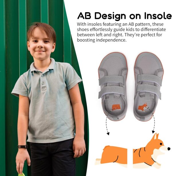 Kids Wide Barefoot Shoes Boys Girls Minimalist School Walking Shoes Trail Running Shoes Walking Sneaker - Image 5