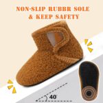 Baby Girls Boys House Shoes Baby Slippers with Non-Slip Rubber Sole Toddlers Cozy Home Booties - Image 4
