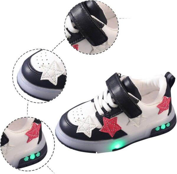 Girls Boys School Shoes - Kids Sports Athletic Shoes Toddler Little Kids Shoes Kids Athletic Shoes Light Up Trainers Kids Kids Sneakers Shoes Girls&Boys Trainers Children's Day Gift - Image 2