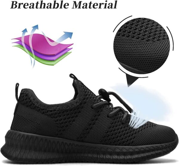 AZSDXS Boy’s & Girl's Trainers Slip-On Kids Trainers Outdoor Sports Kids Shoes Running Tennis Sneakers Non Slip Athletic Shoes PE Trainers - Image 2