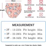 Max Shape Potty Training Pants Girls 2T,3T,4T,Toddler Training Underwear for Baby Girls 4 Pack - Image 6
