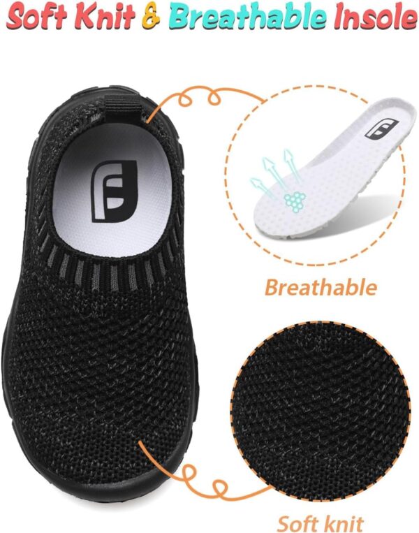 JIASUQI Toddler Shoes Boys Girls Slip On Shoes Kids Lightweight Breathable Sneakers - Image 2