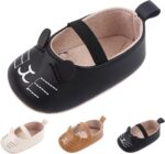 Spring and Summer Children Baby Toddler Shoes Boys and Girls Casual Shoes Flat Soles Light and Comfortable Solid Color Cartoon Cat Shape Extra Wide Boy Shoes - Image 3