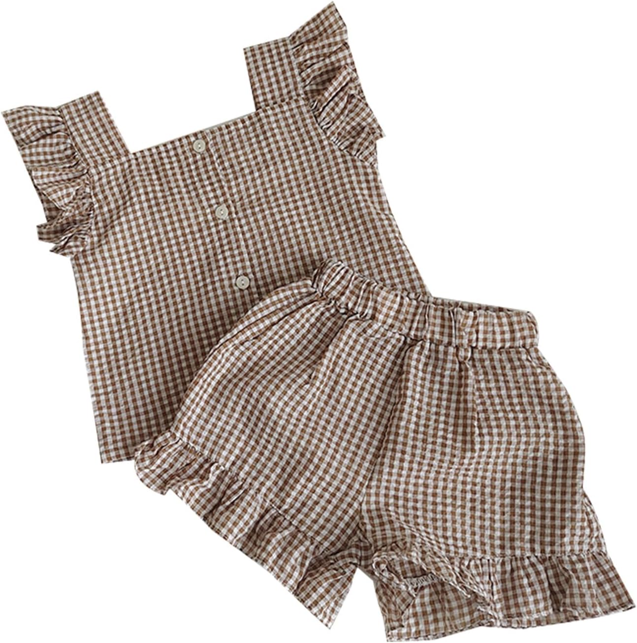 71w3DKrYJeL._AC_SL1500_.jpg Infant Outfit Clothing Set 2-Pieces Suit 3-24M Girls Bloomer Shorts For Girl Photoshoot Props - Image 1