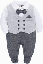 famuka Baby Boys Romper Infant Gentleman Bodysuit Wedding Clothes