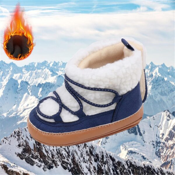 Boys Snow Boots Winter Non Slip Boots Hiking Outdoor Shoes Suitable For Boys And Girls (//Big Kids) Baby Boots Size 3 - Image 2