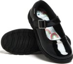 Harry Bear Girls School Shoes Rainbow