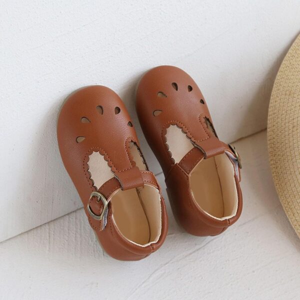 Children's Sandals Spring/Summer Solid Soft Sole Hollow Metal Buckle Hiking Shoes Party Birthday School Sandals Boys Spring and Summer Loafers Evening Shoes Single Shoes - Image 7