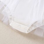 QUNERY Newborn Girl Outfits Ruffled Sleeveless Flower Romper Summer Dress with Headband Clothes Sets - Image 6