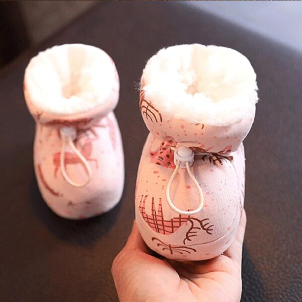 Snow Boots for Toddlers Boys Warm Cozy Fleece Baby Booties Winter Snow Anti Slip Soft Sole Warm Sock Shoes Boots Toddler Size 3 - Image 3