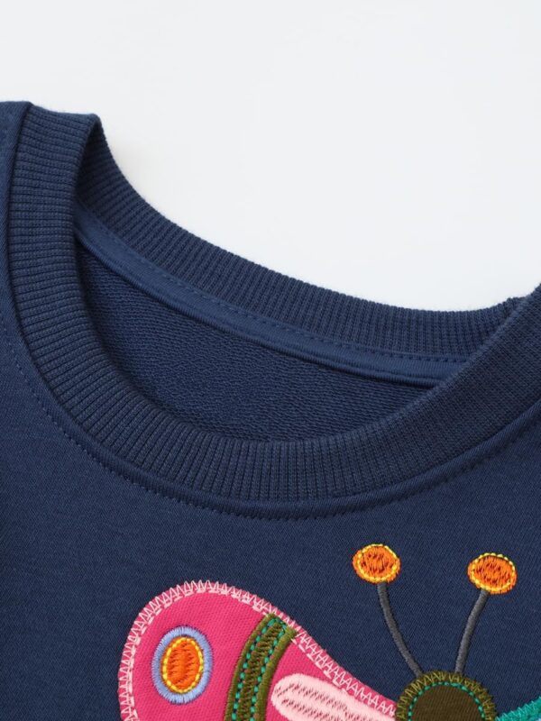 Little Hand Girls Jumpers Unicorn Cotton Crew Long Sleeved Toddler Casual Sweatshirt Top Kids Clothes Child Pullover Age 1-7 Year - Image 3