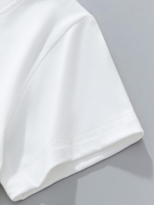 Toddler Girls Summer Short Outfits Clothes Set Kids Cute Unicorn Bunny Rainbow Animal Print Short Sleeve Cotton T-Shirt Tops and Shorts 2 Piece Crewneck Clothing Set Age 1-7 Years Old - Image 3