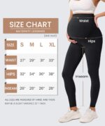 VALANDY Creamlush Maternity Leggings Over Bump Buttery Soft Belly Support Adjustable High Waisted Pregnancy Pants Yoga Pajama - Image 6