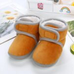 Baby Shoes Fleece Warm Booties Shoes Fashion Solid Color Non Slip Breathable Toddler Boots Boys Loafers - Image 5