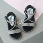 Baby Kids Pearl Sequins Sandals Open Toe Wide Summer Shoes Boys Girls Toddler Rubber Slip On Strap Loafers Comfy Trendy Kids Slides Sandals Girls Size 3 Kids Foam Sandals( - Image 3