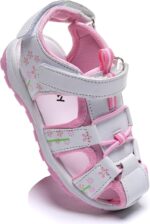 Daclay Girl's Sandals Soft Sole White Princess Comfortable Boys Kids Sandals