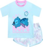 Disney Lilo And Stitch Pyjamas | Stitch PJs For Girls | Long Sleeve Tie Dye Girls Pyjamas | Kids Pyjamas Ages 5 to 13 Years