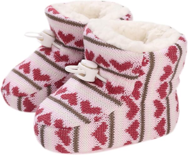 Baby Booties 6 12 Months Boys Baby Bootiess Shoes Fashion Toddler Colorful Little Girls Winter Warm Kids Baby Knitted Pre Walkers Boots Baby Trainers 6 12 Months Baby Boy Shoes Boots - Image 3
