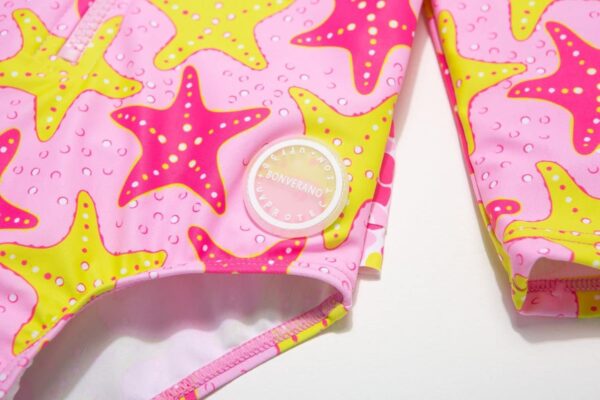 BONVERANO Infant and Baby Girl Swimsuits/Rashguard One Piece UPF 50+ Sun Protection Ruffle Zipper with Sun Cap. - Image 8