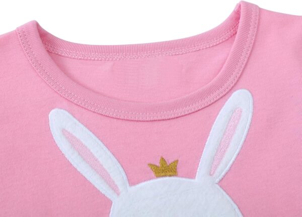 Baby Girl's Summer Dresses Short Sleeve Casual Dinosaur Horse Print Shirt Dress Little Kids Clothes Children Age 1-7 Years - Image 3