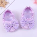 XIATANG Walkers Kids Shoes Children Toddler Soft Boys Shoes Princess Shoes Toddler Infant Girls Baby Girls Shoes (Purple, 6-9Months) - Image 2