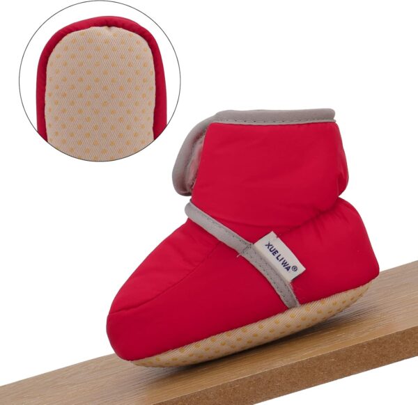 Baby Boys Girls Anti-Slip Soft Sole Winter Warm Slipper Boots Infant Crib Shoes - Image 4