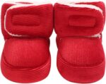 Fuzzy Lined Soft Boots For Infant Baby Girls Boys Cotton Warm Flat Shoes Booties Winter Outdoor Lightweight Cozy Shoes Toddler Brown Boots Boys Size Snow Boots Size C