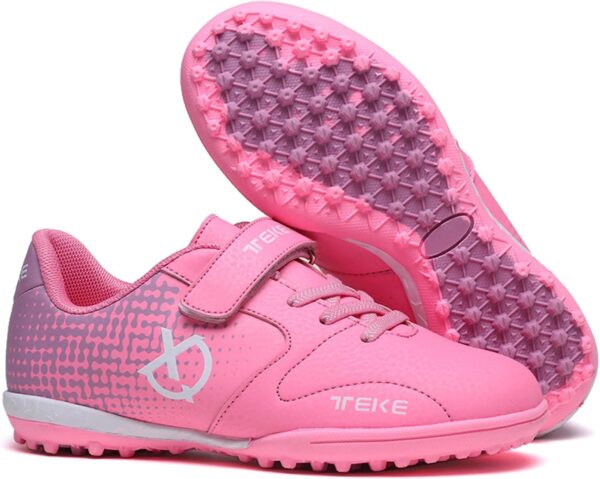 YUKTOPA Boy's Girls Outdoor Athletic Soccer Shoes Kids Adolescent Firm Ground Turf Cleats Spikes Soccer Football Boots - Image 3