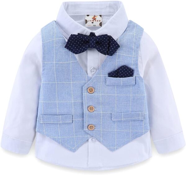 famuka Baby Boys Gentleman Suits Kids Tuxedo Clothing Set - Image 2
