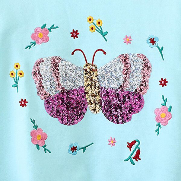 Baogaier Girls Sweatshirt Cotton Long Sleeve T Shirts Jumper Crew Neck Casual Kids Clothes Soft Comfort Breathable Toddler Cute Animal Print Pattern Pullover Tops Girl Clothing Age 2-7 Years - Image 5