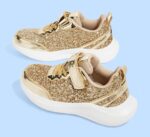LUCKY STEP Kid's Glitter Fashion Sneakers Sparkly Princess Tennis Bling Shiny Sequins Athletic Walking School Shoes for Children/Boys/Girls - Image 9