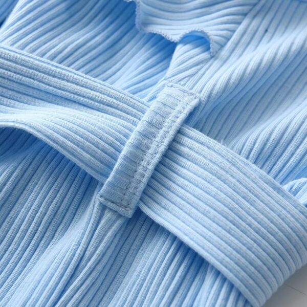 Toddler Baby Girl Clothes Ruffle Suspender Solid Color Bow Shorts Outfit Sets - Image 6