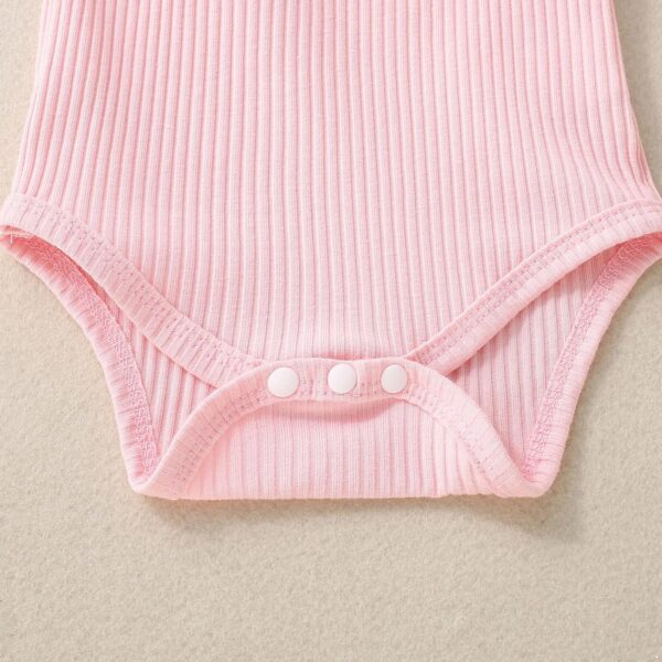 Loodgao Baby Girls Summer Outfits Sleeveless Ruffles Romper + Camo Bloomers + Headband Clothes Set - Image 4