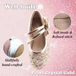 Princess Dress Up Shoes Girls' Mary Jane Shoes - Girls Party Pumps - Flower Girl Wedding Party Girls Sparkly Shoes - Image 4