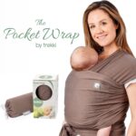 Baby Sling Wrap with Large Front Pocket - Naturally Soft Baby Wrap Carrier - Cotton Baby Sling Carrier from Birth - Baby Sling Newborn to Toddler Carrier - The Pocket Wrap™ by Trekki (Earth) - Image 6